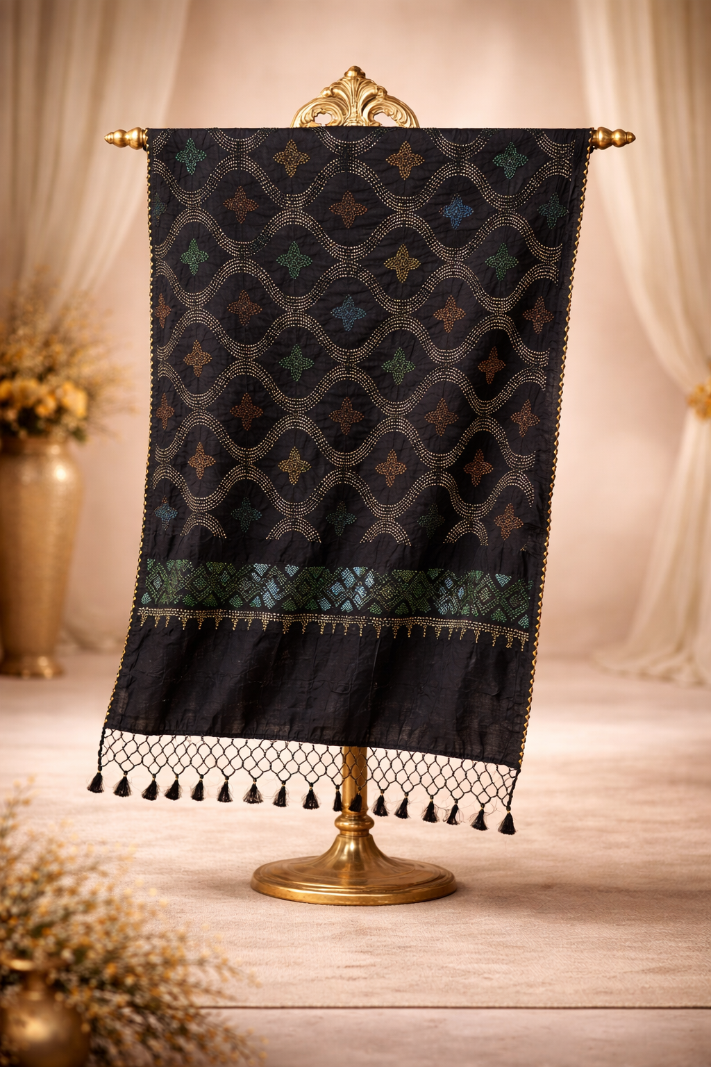 Mungga multi coloured Silk Dupatta | BDU 1113