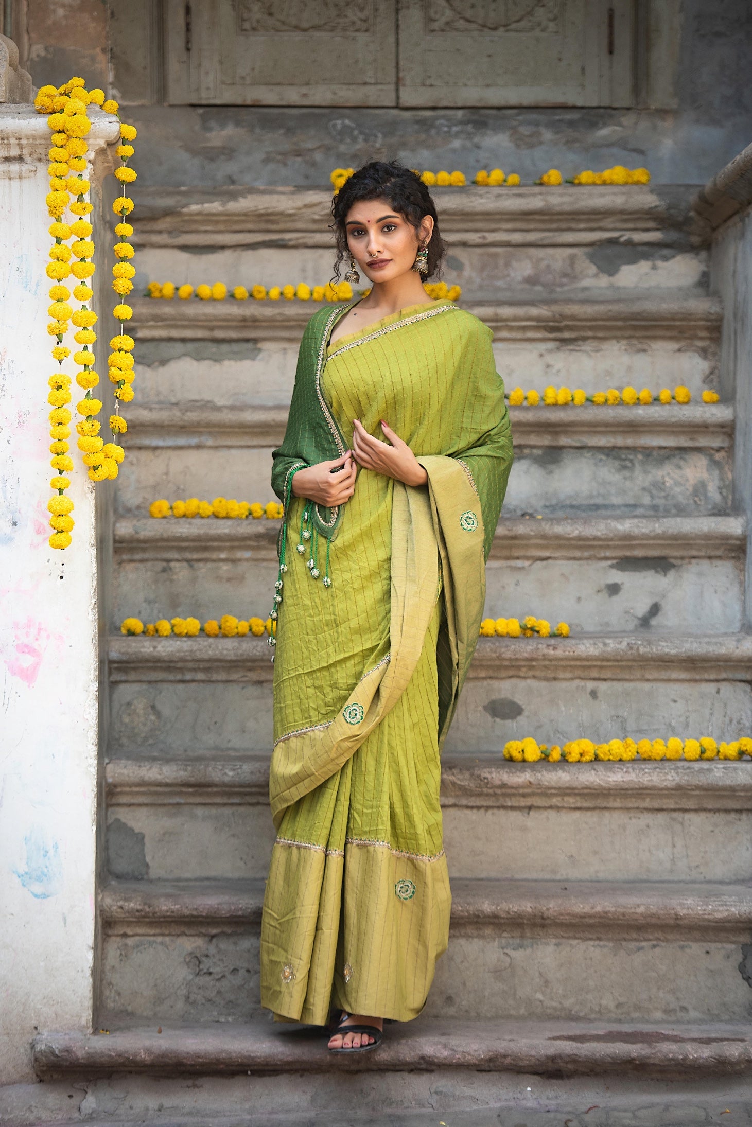 Two tone saree SA - 503