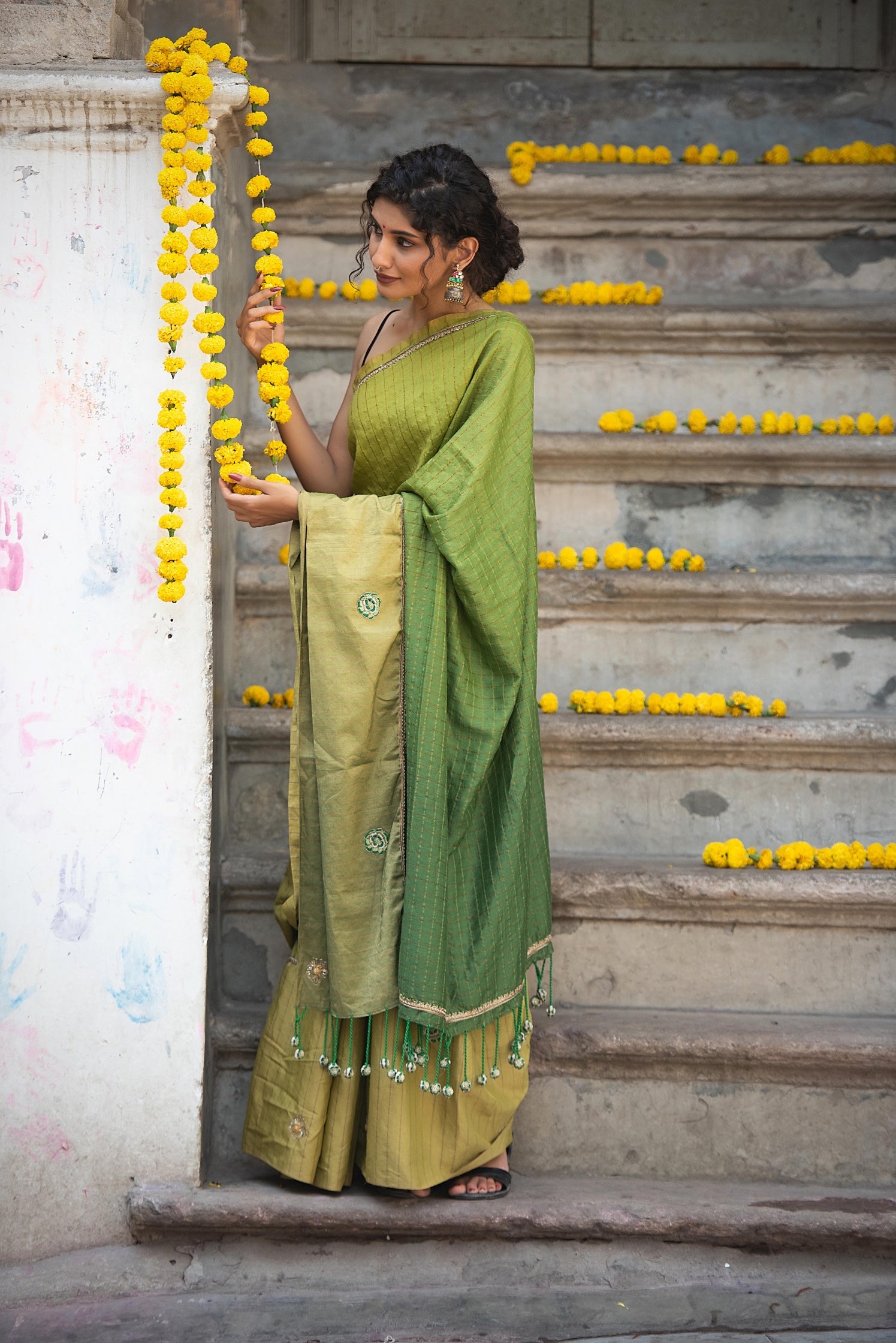 Two tone saree SA - 503