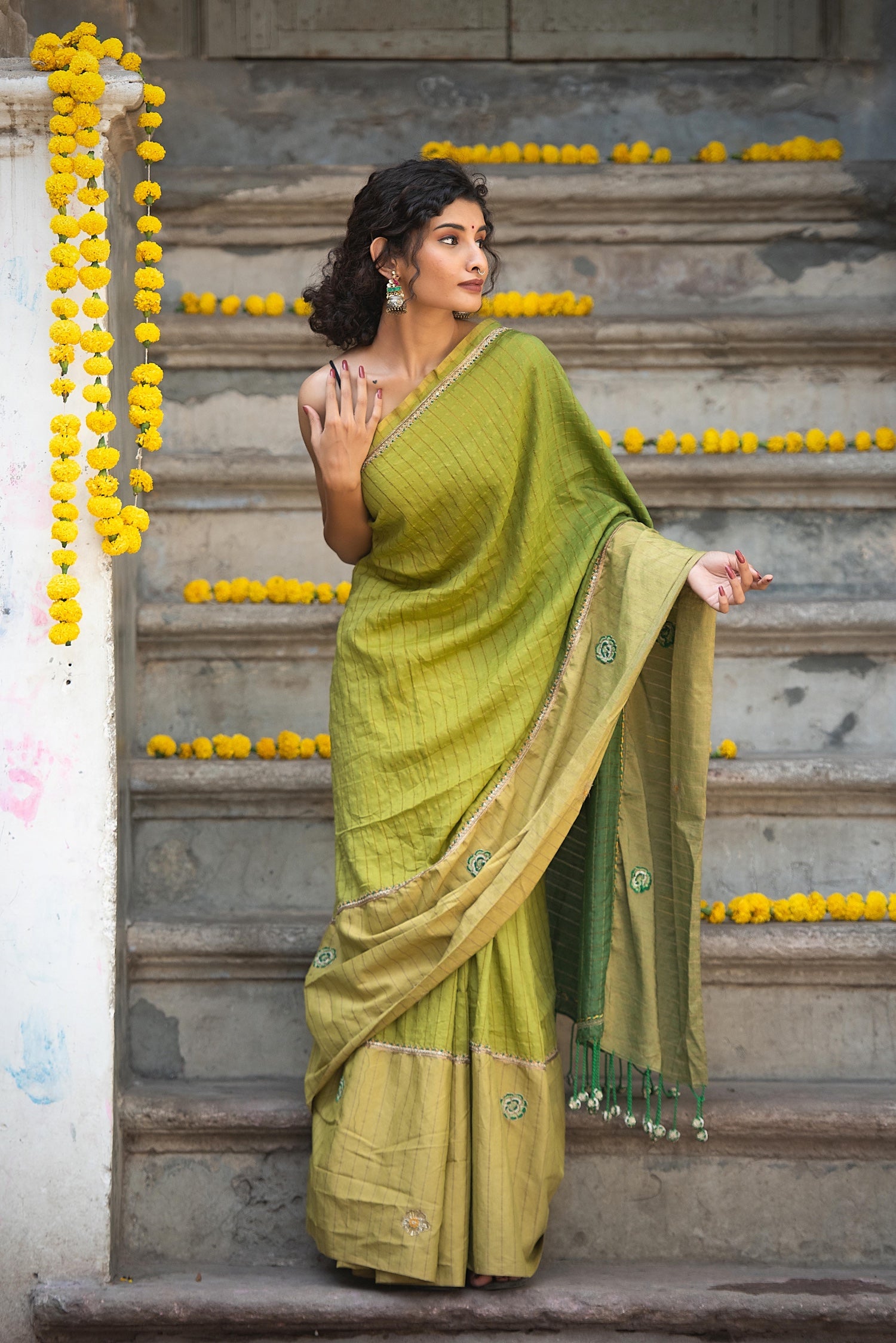Two tone saree SA - 503
