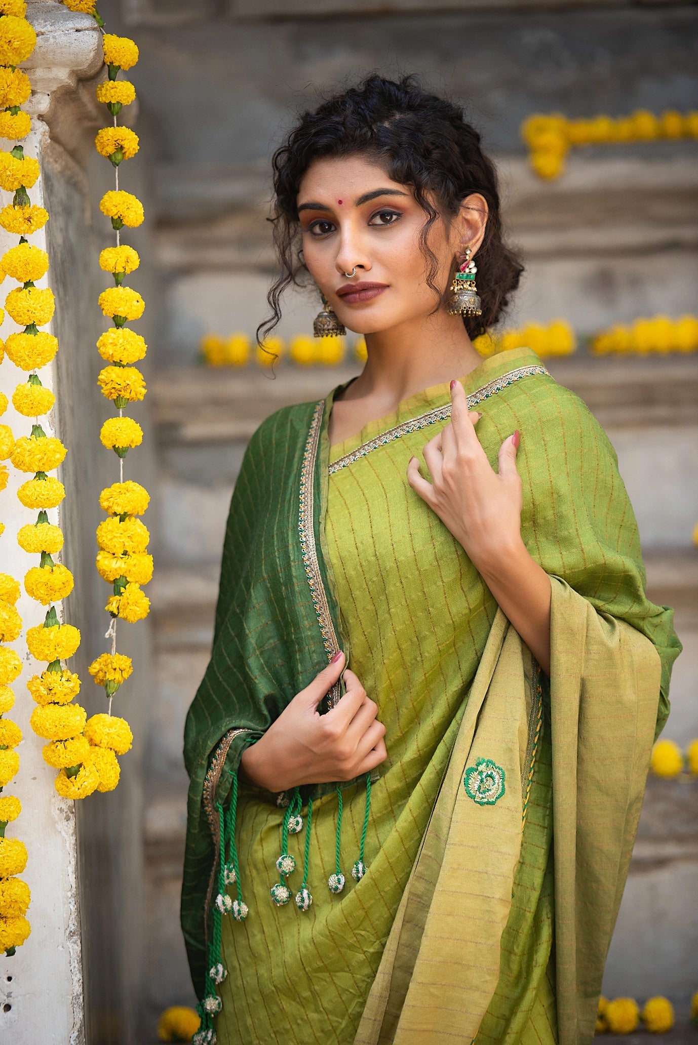 Two tone saree SA - 503