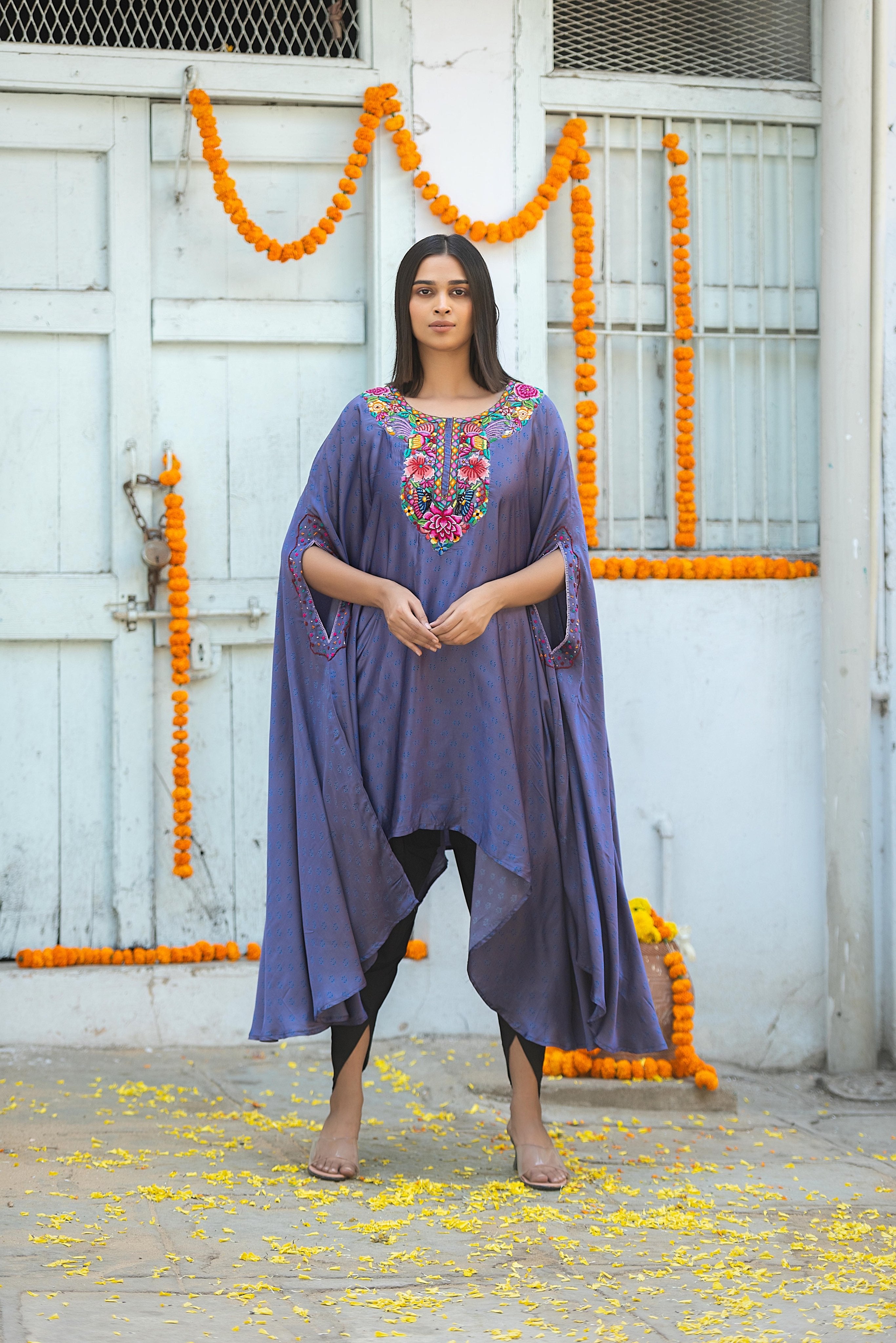 Hand Embroidered Kaftan Set | SP 003