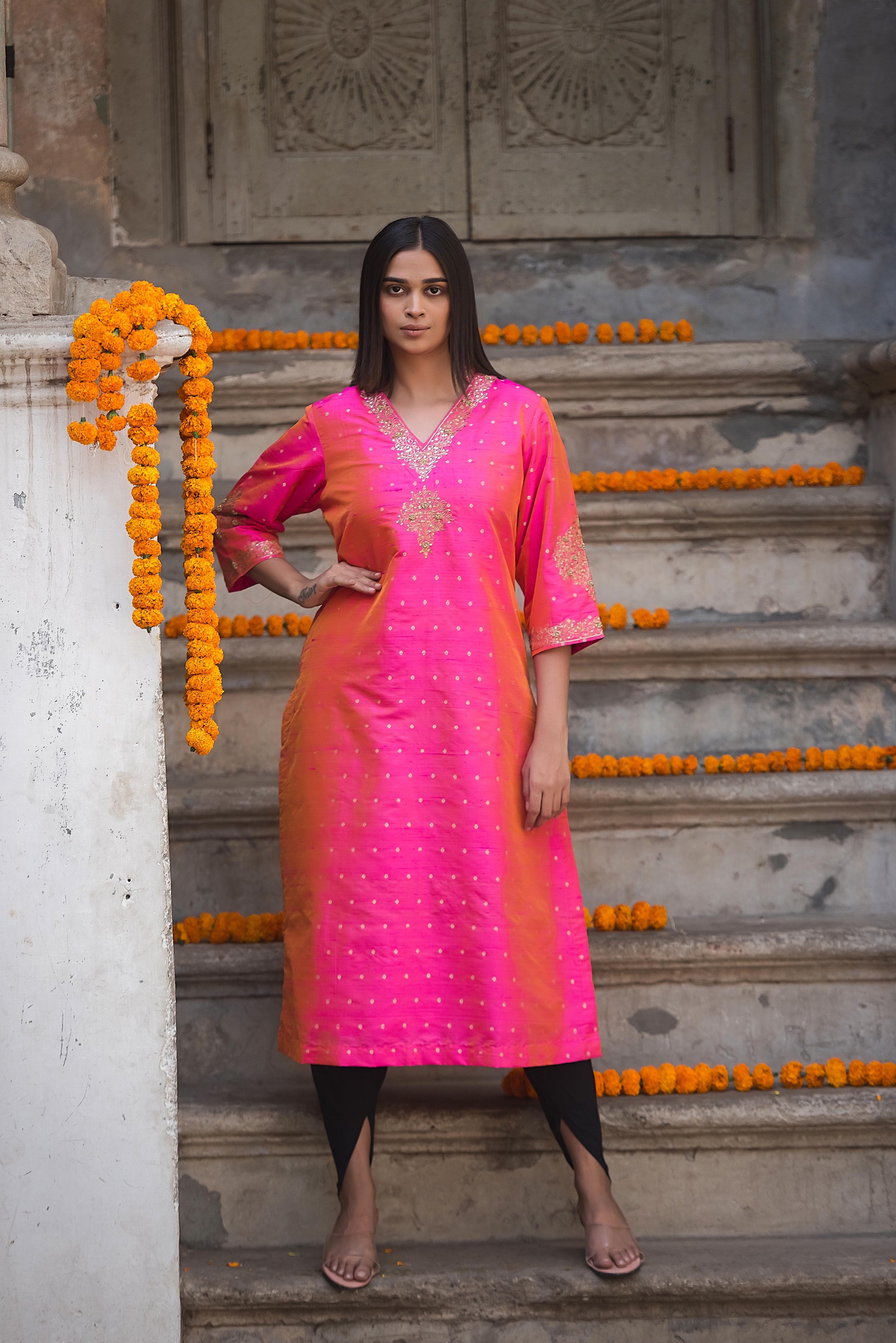Pink Silk Set | SP 059
