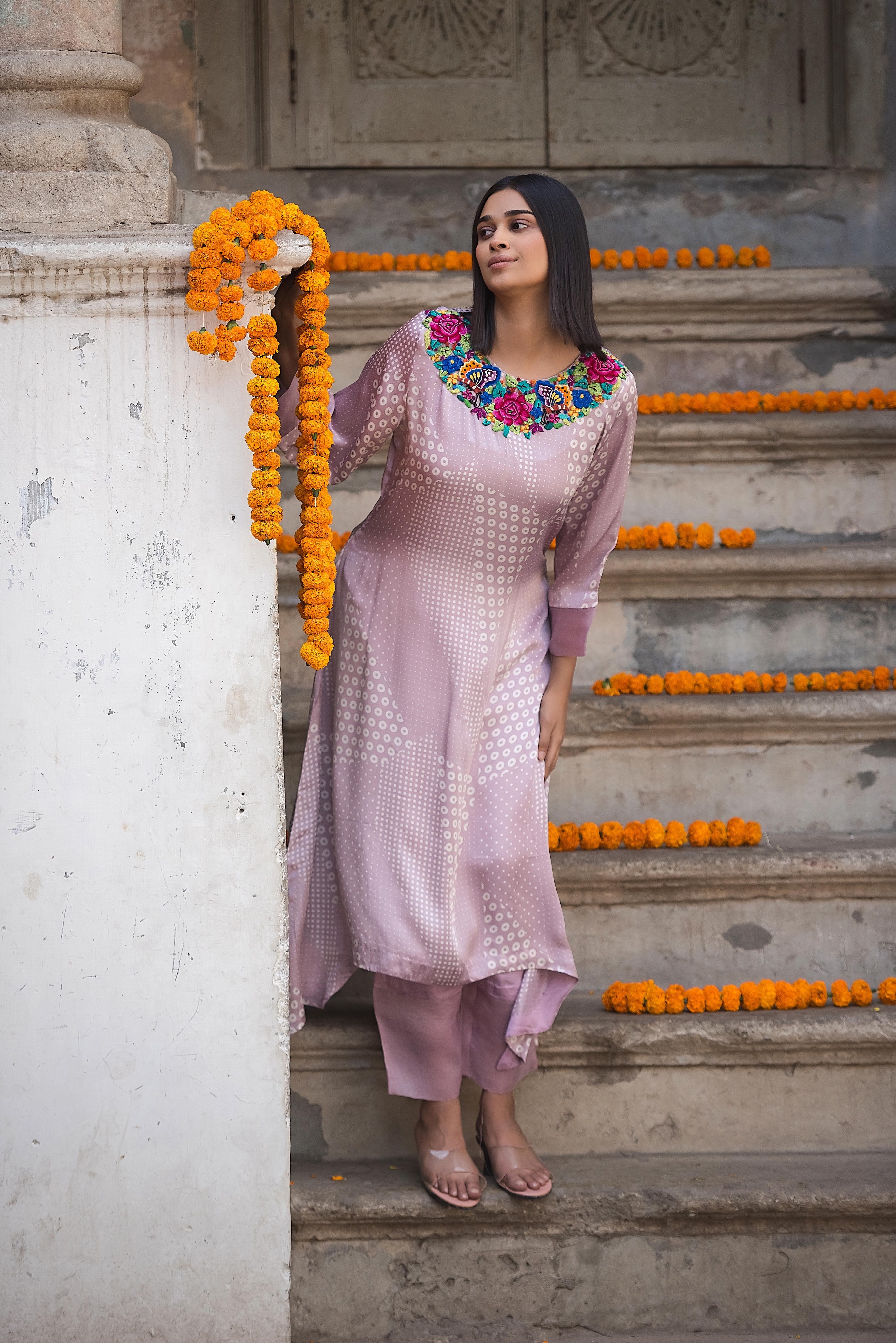 Hand embroidered Dhoti Set | SP 004